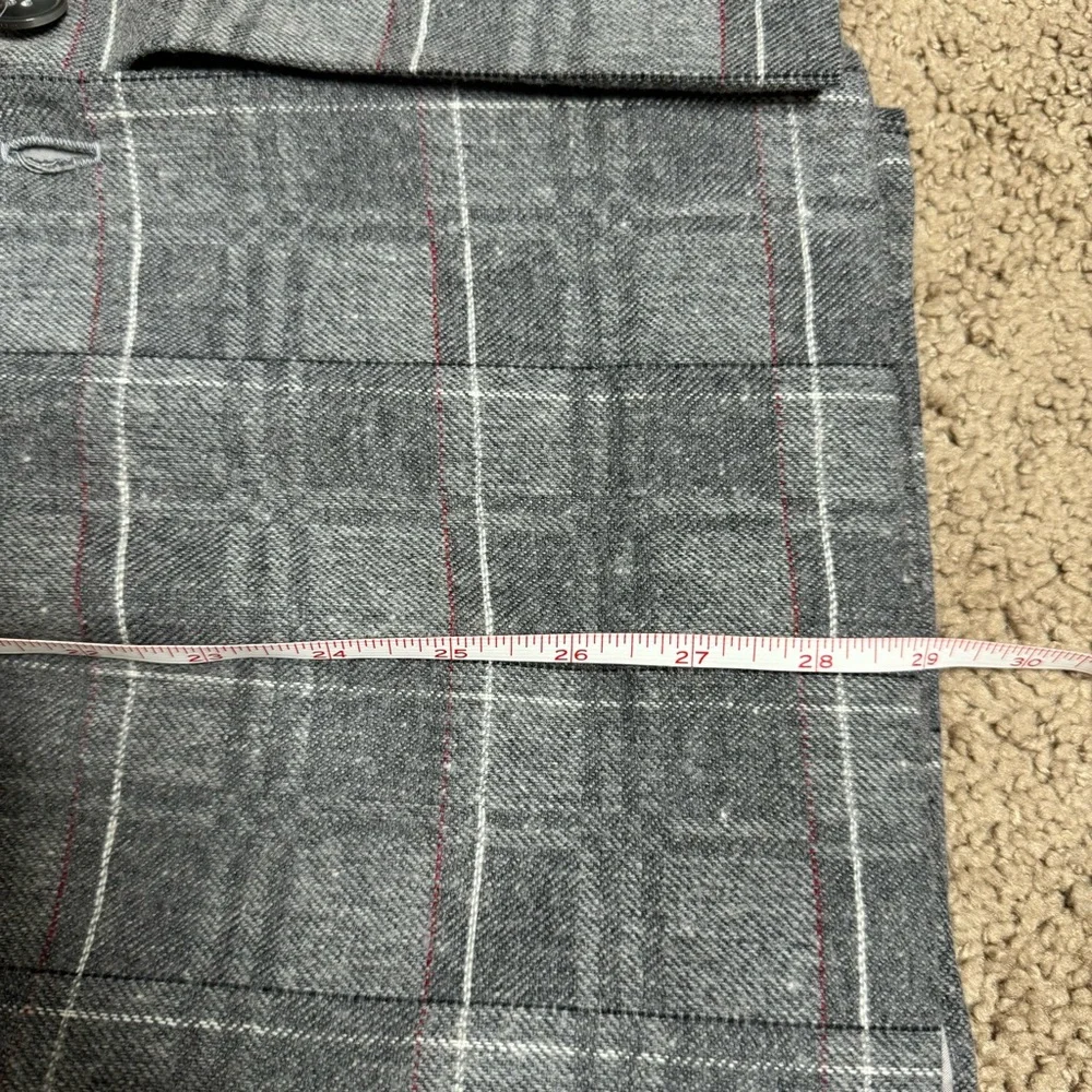 Vintage plaid wool skirt